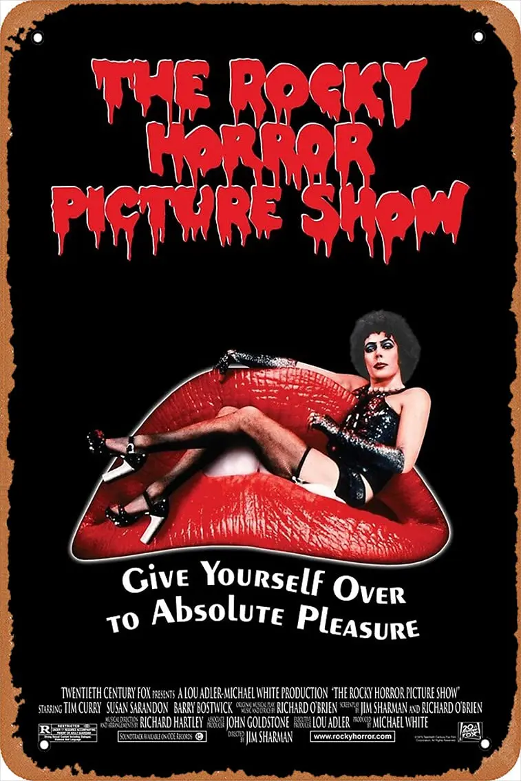 Metal Sign - The Rocky Horror Picture Show 1975 Movie Poster Art Tin Poster 12 X 8 Inches