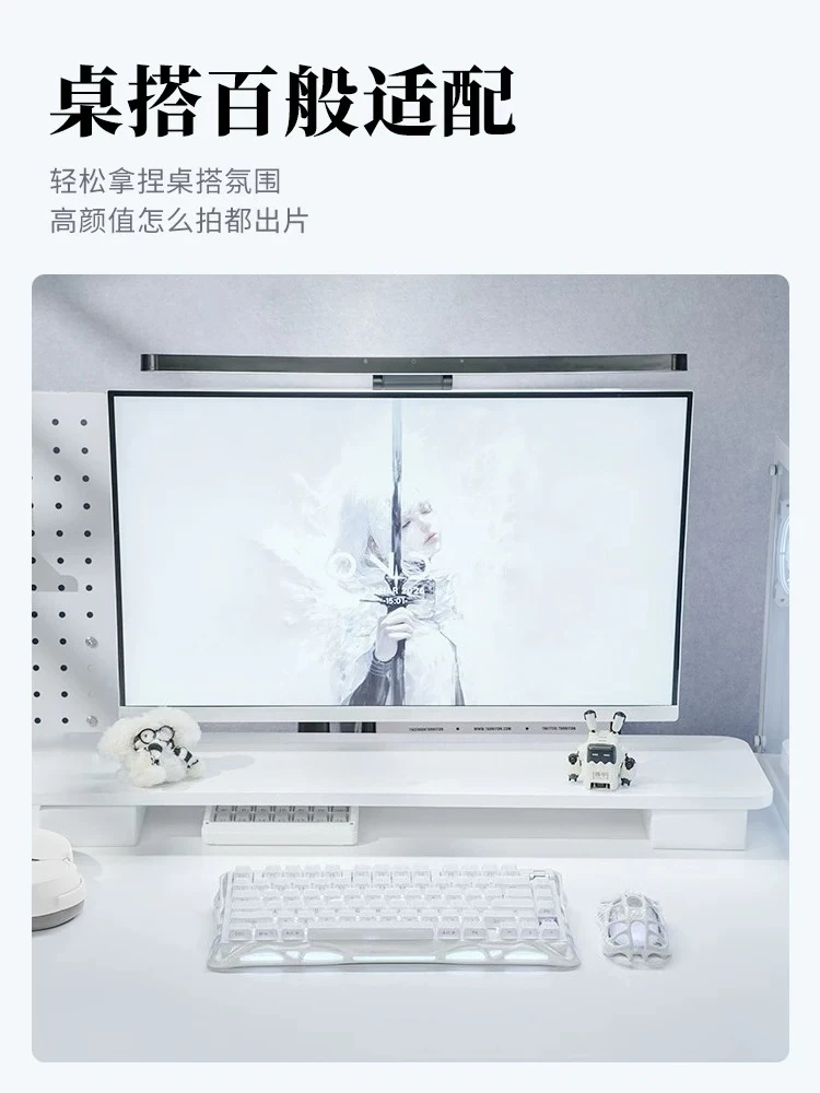White Aesthetic Mechanical Gaming Keyboard Mouse Set RGB Backlit Compact Ergonomic Wired Combo for Women Office Work PC Laptop