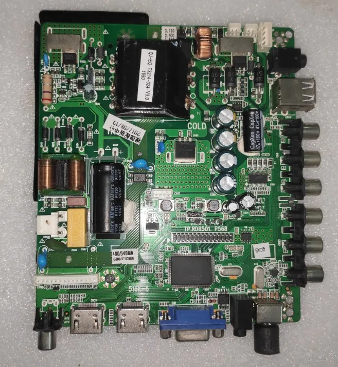 Livraison gratuite! TP. Carte mère TV trois en un avec télécommande, compatible avec divers écrans LED