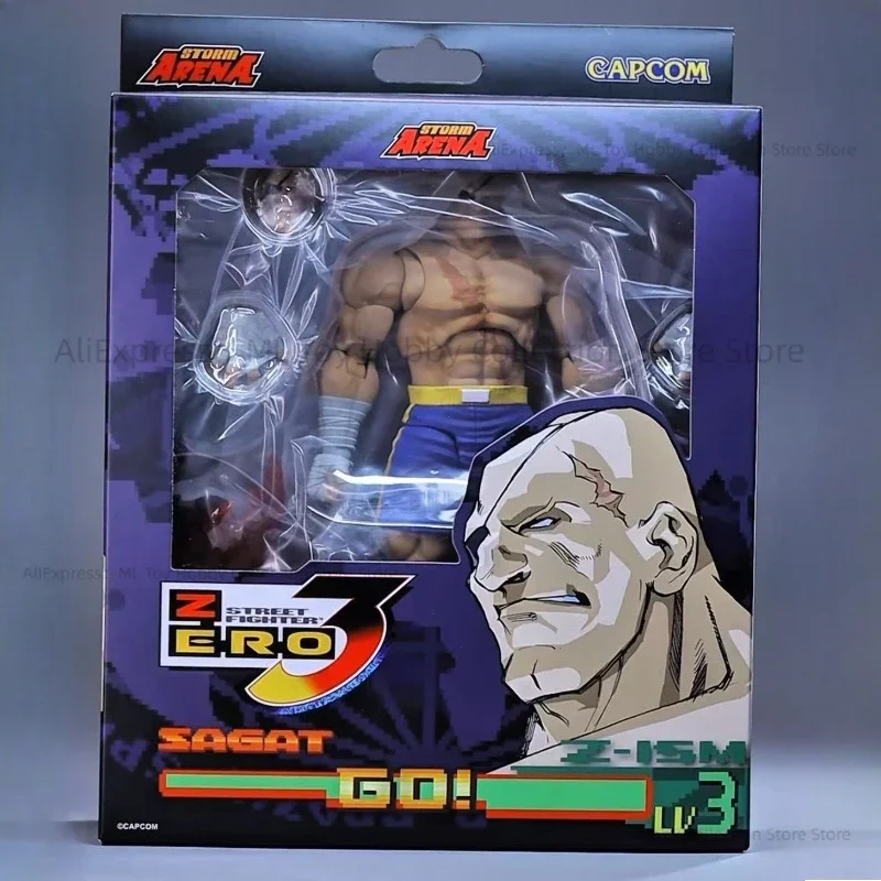 متوفر في المخزون ألعاب العاصفة St Street Fighter 1/12 Victor Sagat Fan Hobbies شخصيات الحركة مجموعة ألعاب الهدايا