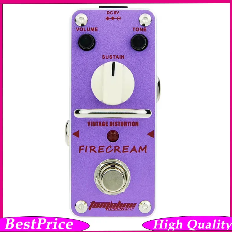 

AROMA AFM-3 FIRECREAM Guitar Effect Pedal Classic Guitar Distortion Effect True Bypass Analogue Pedal Guitar Accessory
