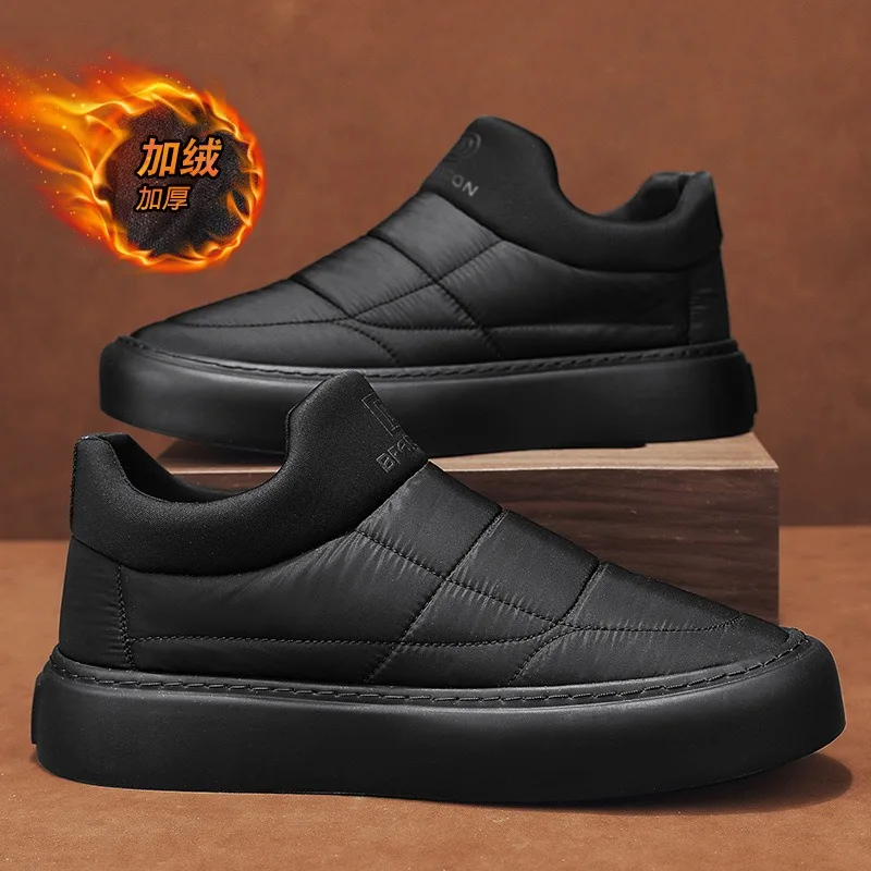 Trendy personalized casual men's board shoes loafers shoes for man winter shoes snow boots