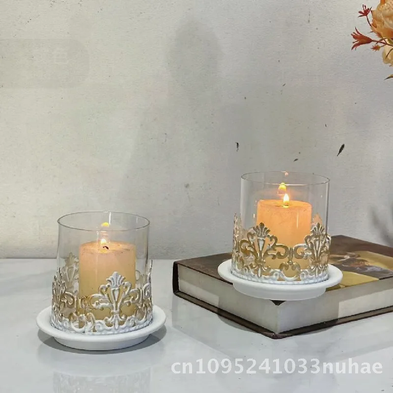 Amazon Vintage Iron Candle Holder Aromatherapy Cup Candlestick for Candlelight Dinner Home Decor And Shooting Props