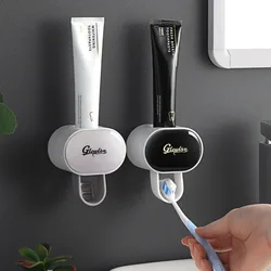 Automatic Toothpaste Dispenser Plastic Toothbrush Holder Home Bathroom Dust-proof  Toothpaste Squeezer Dental Cream Dispenser