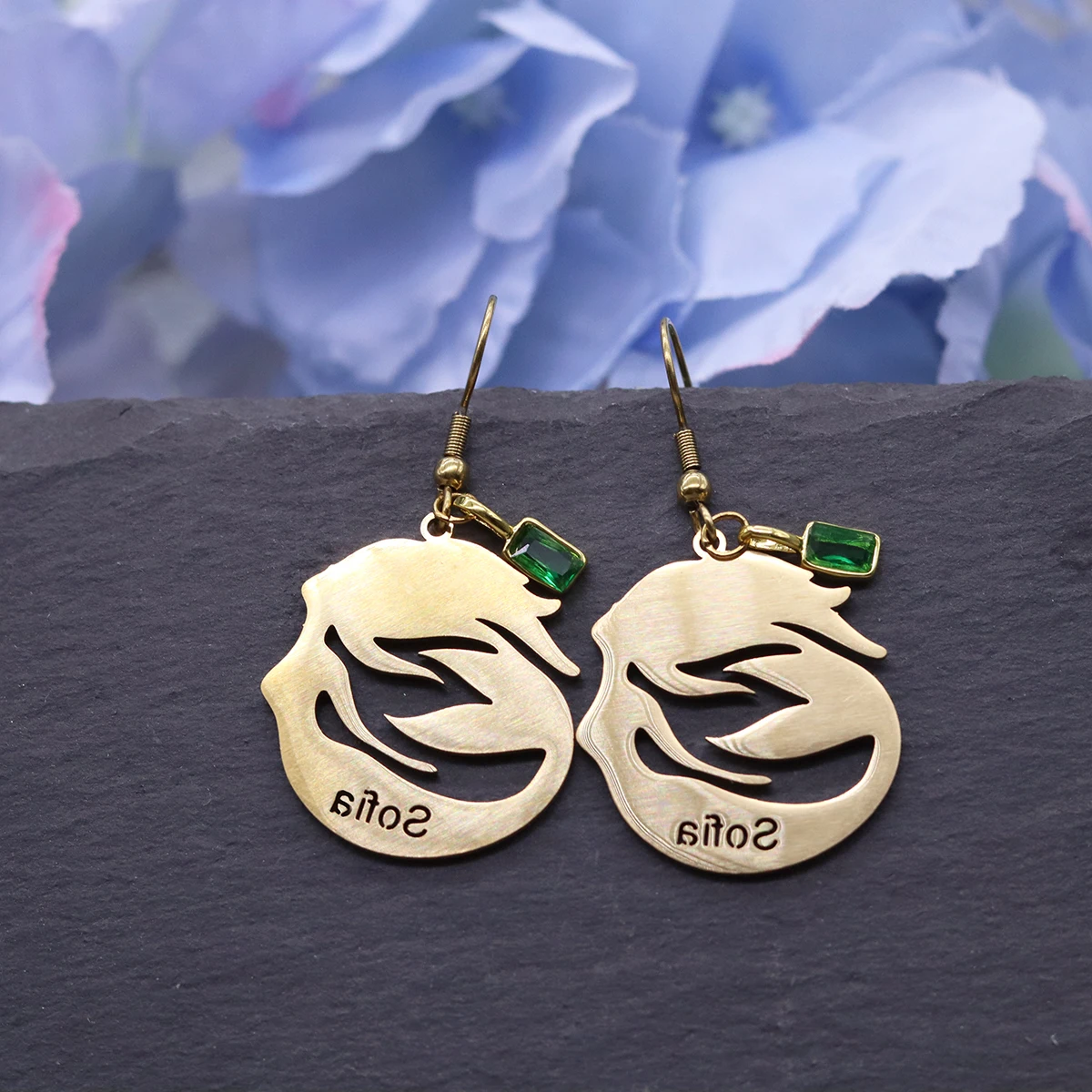 

Chandler Custom Name Earrings, Stainless Steel Gold Tone Jewelry, Perfect Beach Vacation & Birthday Gift for Her