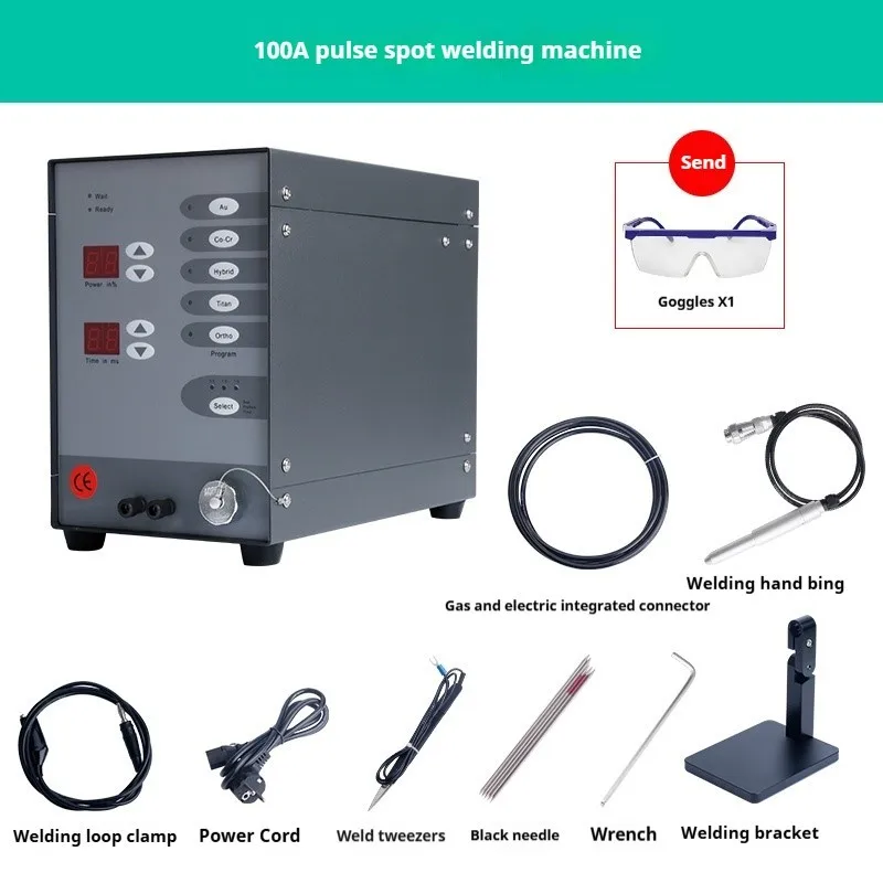 

Gold jewelry spot welding machine, gold and silver necklace ring welding ring machine, table-top handheld laser welding