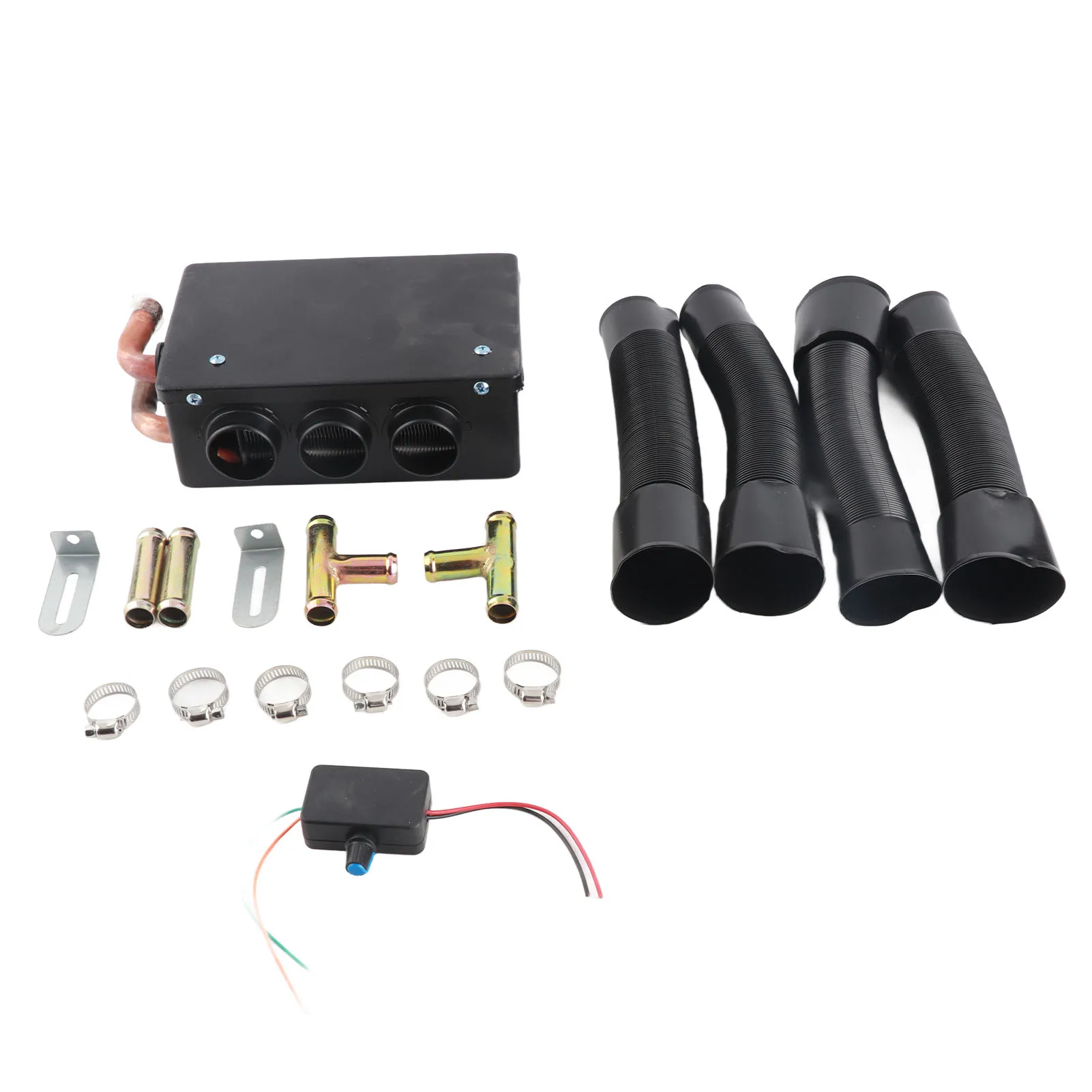 12V Riscaldatore Per Auto Sbrinatore Per Auto 12V 50W Riscaldatore Per Auto 3 Fori Portatile Invernale Riscaldamento Veloce Più Caldo Gelo Rimozione A Basso Rumore Auto Disappannatore