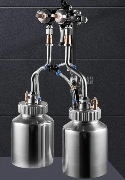 A Paint Spray AB Agent Color Colorful Paint Spray Gun Latex Paint Coating Water in Sand Spray Pressure Bucket