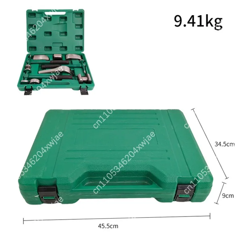 9PC Sheet Metal Hammer Set Car Body Repair Kit Dolly Blocks Flat Round Steel Tools For Auto Dent Repair