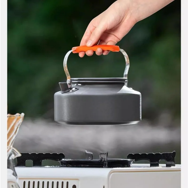 

1.1L Camping Water Kettle Outdoor Picnic Set Teapot Picnic Set Supplies Equipment Utensils Tourism Cookware
