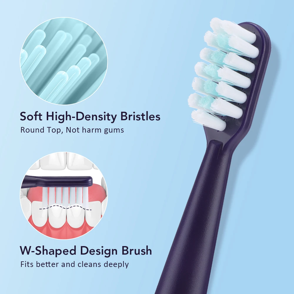 Electric Toothbrush for Adults USB Rechargeable Sonic Electric Toothbrush 5 Modes Cleaning Toothbrush with 4 Toothbrush Heads