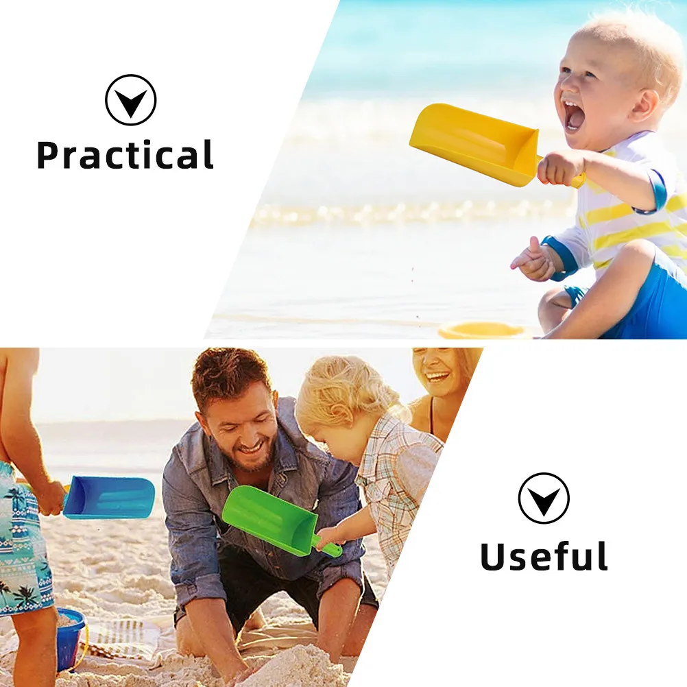 3Pcs Kids Shovels Plastic Children Sand Digging Beach Outdoor Bright Color Lightweight Summer Play Set Kids Shovels
