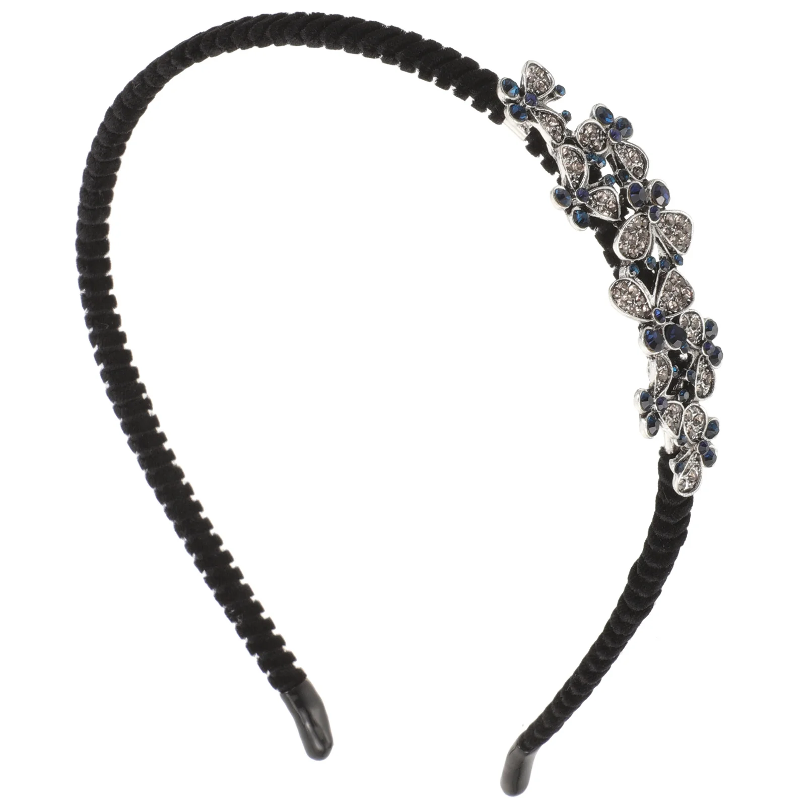 كريستال هيرباند زهرة حجر الراين خوذة للنساء الفتيات أنيقة حلوة موضة الشعر هوب حفل زفاف عطلة ارتداء #1