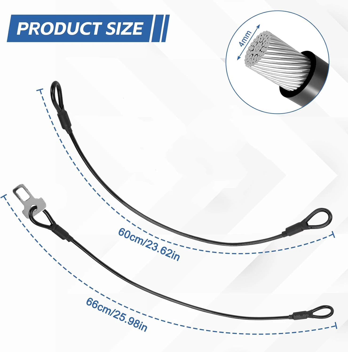 2 Pack Safety Rope Seat Belt Latch Security Door Straps-Locks Of Using The Seatbelt Anchor For Motorhome Cab For Rv Accessories view 6