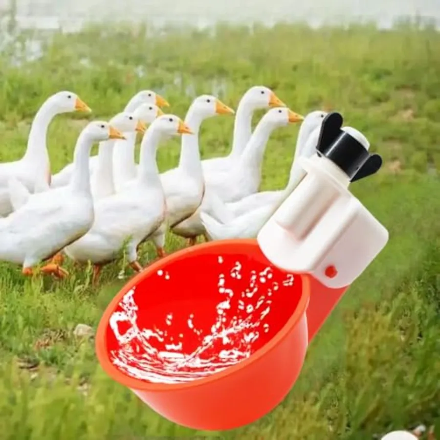 【Spot goods】Chicken Waterer Cups 24 Pack Poultry Water Feeder with Drill Large Poultry Waterer Automatic Waterer for Chicken Co view 2