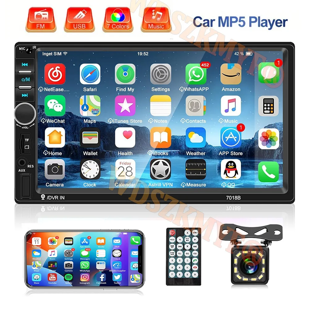 Universal 2Din Autoradio Wied Carplay Android Auto GPS BT Automotive Multimedia Auto intelligente Systeme
