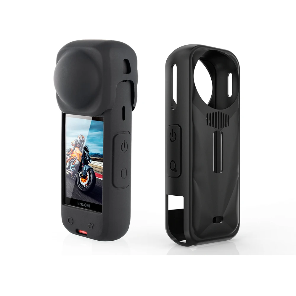 

Силиконовый чехол, крышка объектива, защитный чехол для Insta360 X5/X4, спортивная экшн-камера, мягкая рамка, защитный бампер, аксессуары