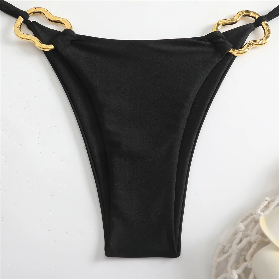 Mit Rock, Neckholder, Metallring, Bikini, Damen-Badebekleidung, Damen-Badeanzug, dreiteiliges Bikini-Set, gepolsterter Badeanzug, Badeanzug, Schwimmanzug V7068 – Detail 20