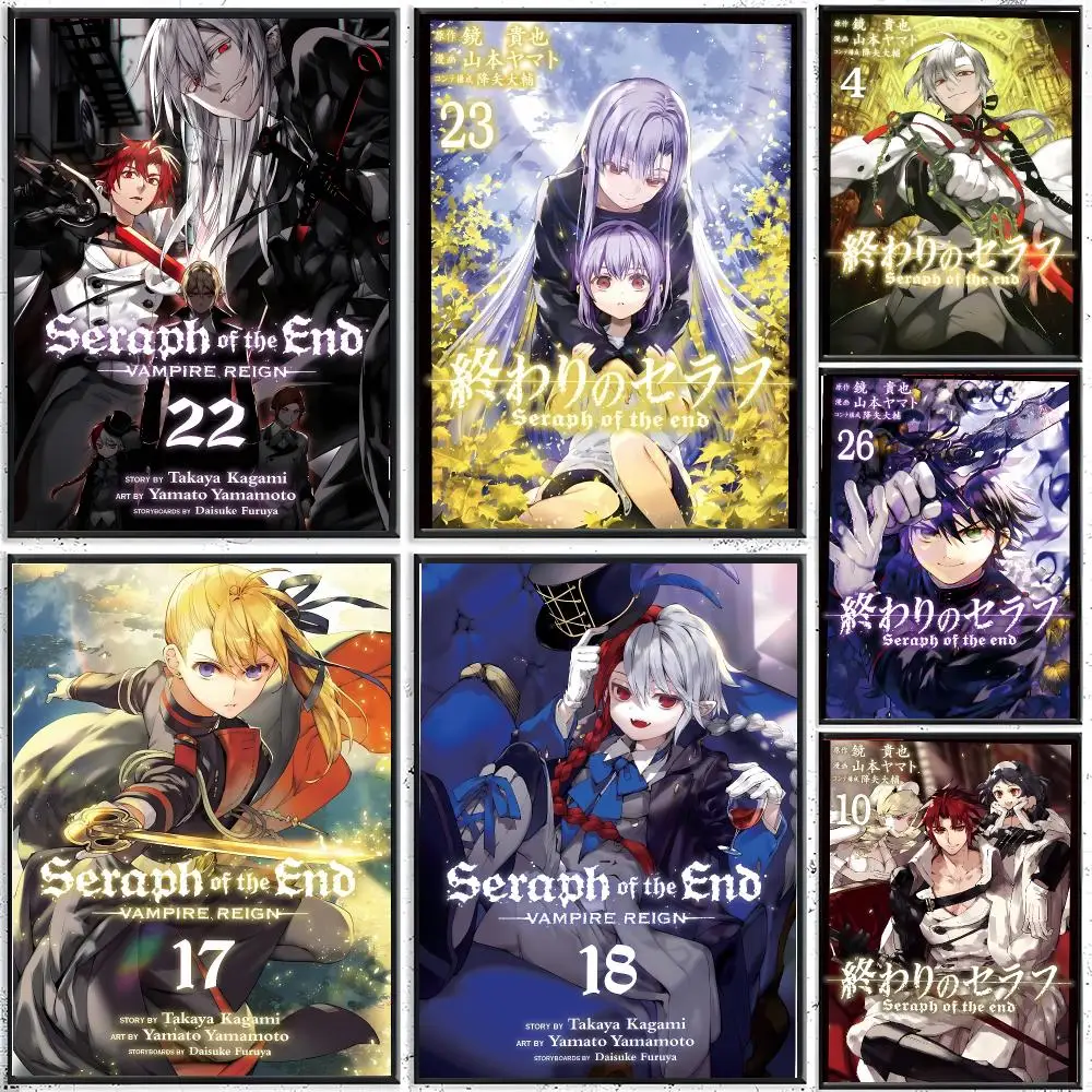 Dark Vampire Anime S-Seraph Of The End Vampire Reign Poster Modern Indoor Wall Decor & Aesthetic Home Space Design