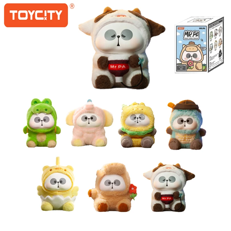 

Toycity "PAPA Animal Co.Ltd" серия плюшевая кукла слепая коробка милая оригинальная мультяшная панда периферия загадочная коробка игрушки коллекция подарков