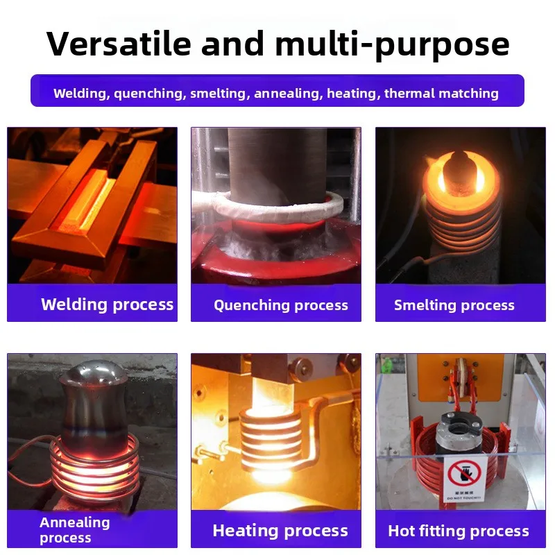 induction heating machine metal multi-function melting gear quenching welding copper pipe brazing heating equipment factory