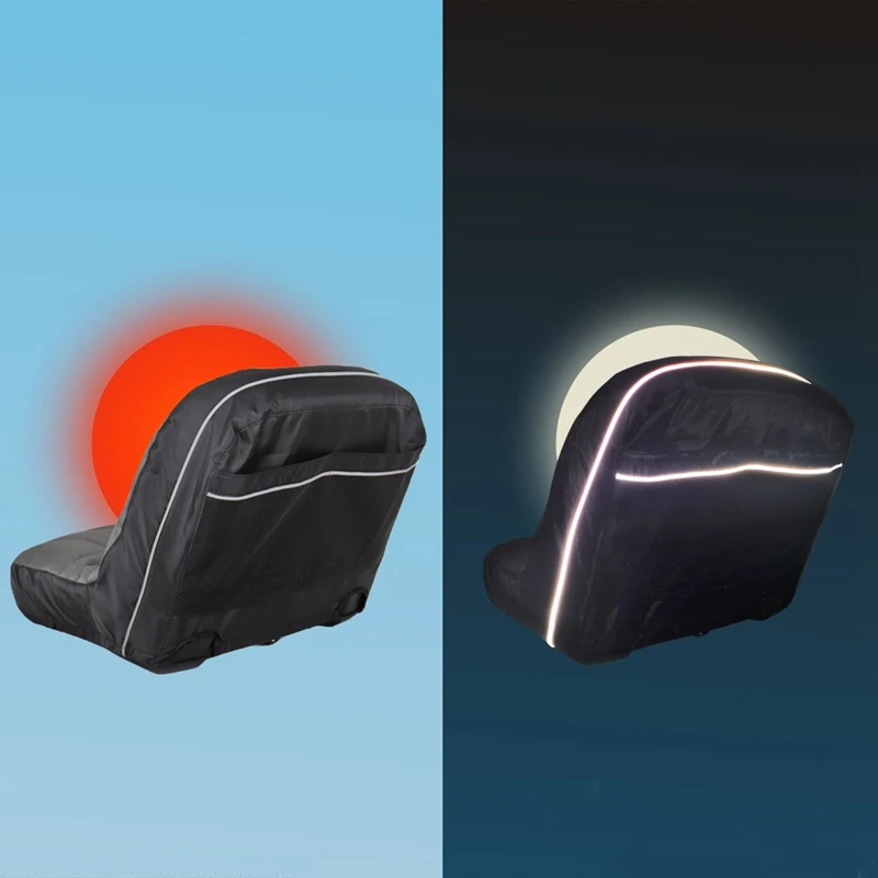Universal Riding Lawn Mower Tractor Seat Cover Padded Comfort Pad Storage ​Pouch for Heavy Farm Vehicle Tractor Mower