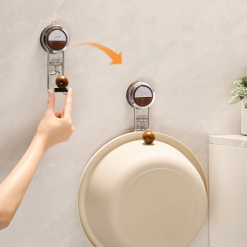 

Suction cup type washbasin hook without punching multi-functional washbasin storage rack powerful load-bearing wall wall hook