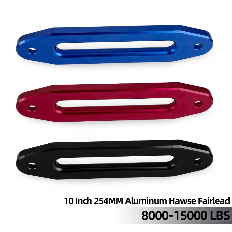Câble de treuil synthétique universel 8000-15000 LBs, 10 pouces (254 mm), avec passe-câble en aluminium pour SUV, VTT, UTV