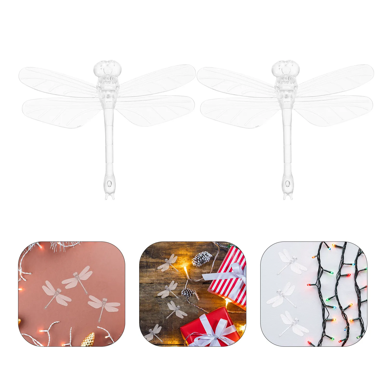 

50Pcs LED String Light Covers Dragonfly Design for 5Mm Bulbs Mini Plastic Lampshade Waterproof Outdoor Indoor Wedding Bedroom