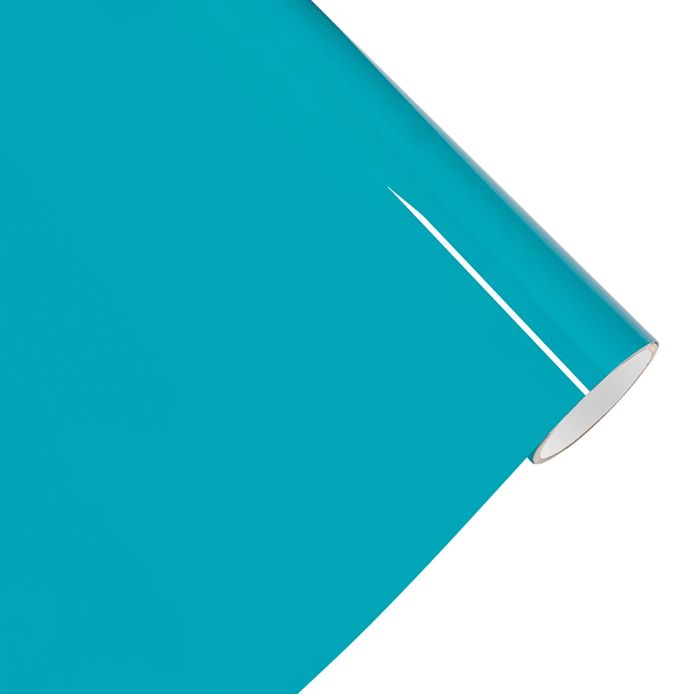 Car Sticker Bubble Free Vinyl Film Ultra Gloss Miami Blue PET Auto DIY Decal Vehicle Body Self Adhesive Sticker Car Accessories