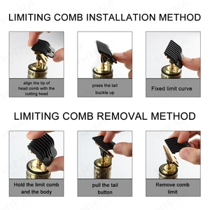 USB الكهربائية LCD الشعر ماكينة حلاقة الكل في رأس واحد ضوء الذهب قابل لإعادة الشحن الشعر ماكينة قص رأس نحت علامة الحلاقة أفضل 12 قلم مبيعات 510 زيت - No7