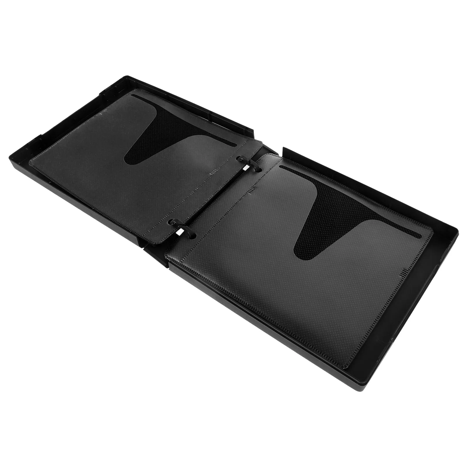 

25mm Black 12 Discs DVD Box CD Cases Acrylic Organiser Portable Clear Reusable Storage Container CD Rack Home Furniture