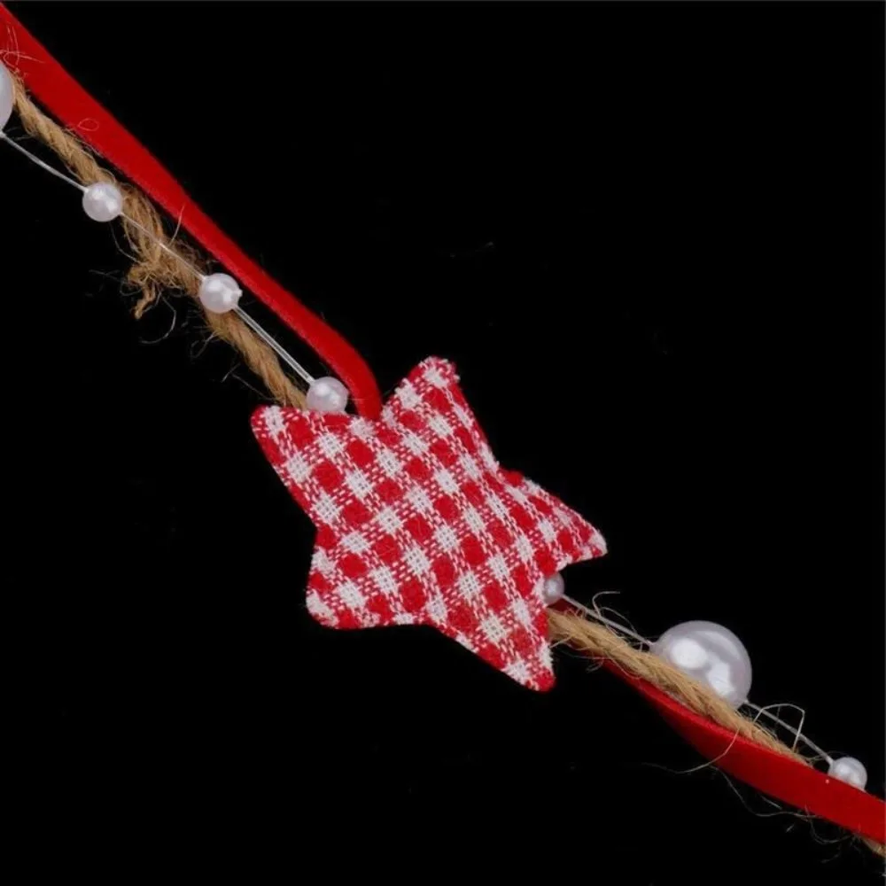 New 5m Christmas Ribbon Bead Chain Star Gift Box Accessory DIY Xmas Tree Ornament