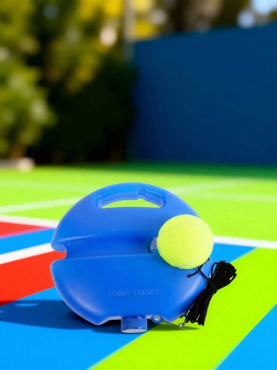 1Set Tennis Training Equipment Lightweight Portable Self-Training Tool with Thick Cord Fast Return Function Hand-Eye