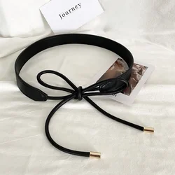 Knot Women's Belt Decorative Dresses Belt Luxurious and Fashionable New Products Suits Sweaters Waist Straps Black Belts