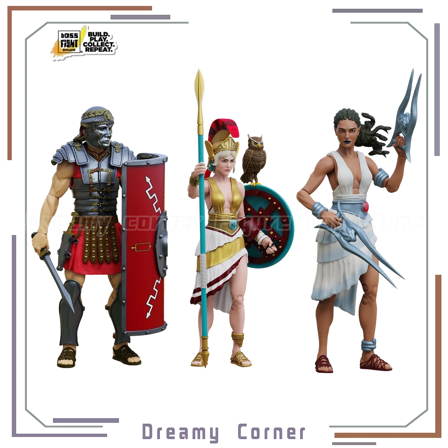 【In Stock】Original Boss Fight Studio Roman Soldier Athena Medusa 10th Anniversary Wave 2 1/18 Action Figure Ornament Collection