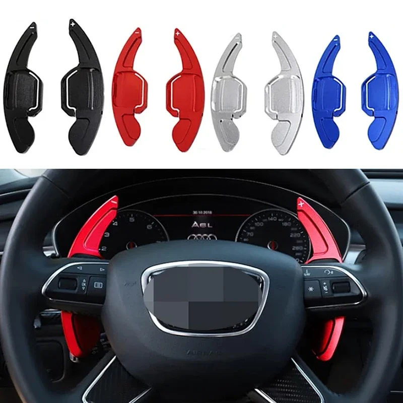 Car Steering wheel paddle shifters Aluminum Shift Paddle Blade For Audi A3 A4 A5 A6L A7 A8 Q3 Q5 Q7 TTS S3 S5 S7 S8 S5 RS3 RS6