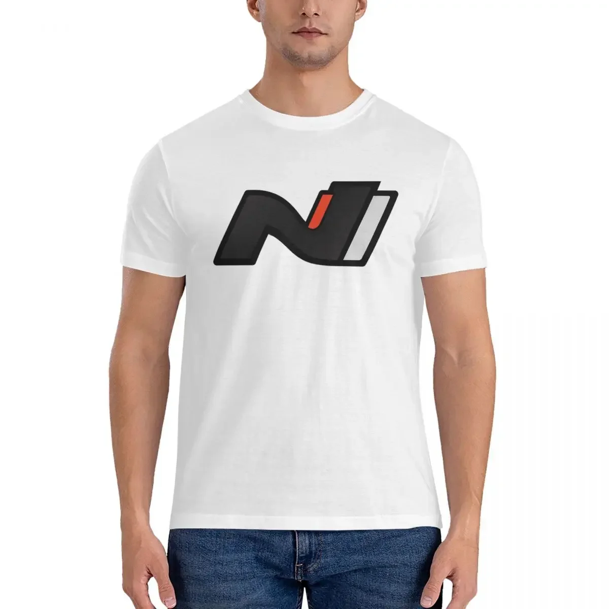 Hyundai N Performance T-Shirt for Men Cotton Plus Size T Shirts Men's Tees Short Round Neck Summer Clothes Tops S-6XL