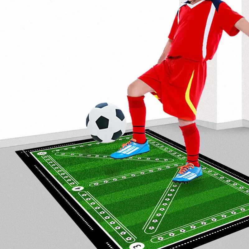 

Soccer Training Football Field Carpet Mat Rug - Green Turf Kids Exercise Non-slip Home Decoration for Indoor Sports Play Area