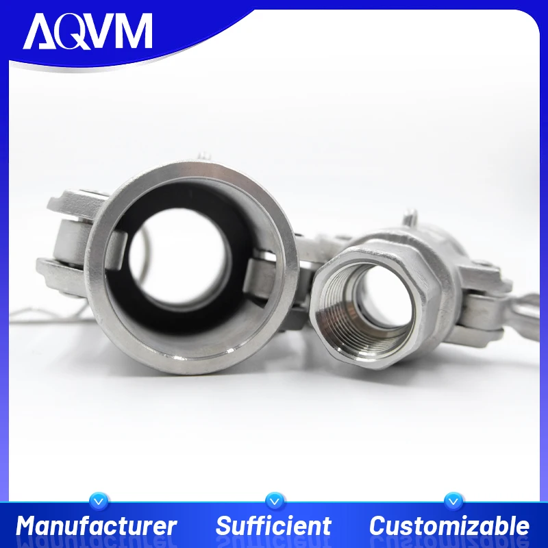 Camlock Type D DN15 1/2 Inch 304SS Male Thread Coupling Hydraulic Adapter Oil Water Quick Connect Industrial Hose Fittings