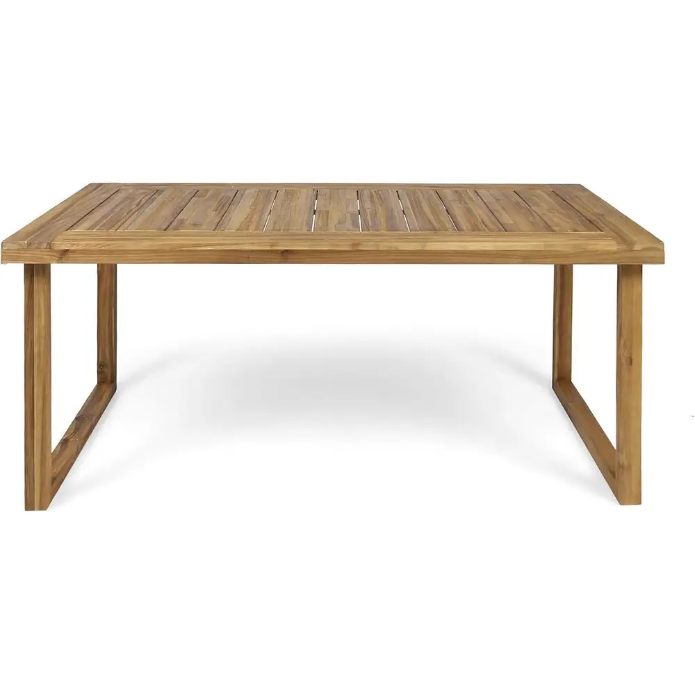 

Обеденный стол Ann Outdoor из акации, 69 дюймов, с пескоструйной обработкой, натуральный цвет