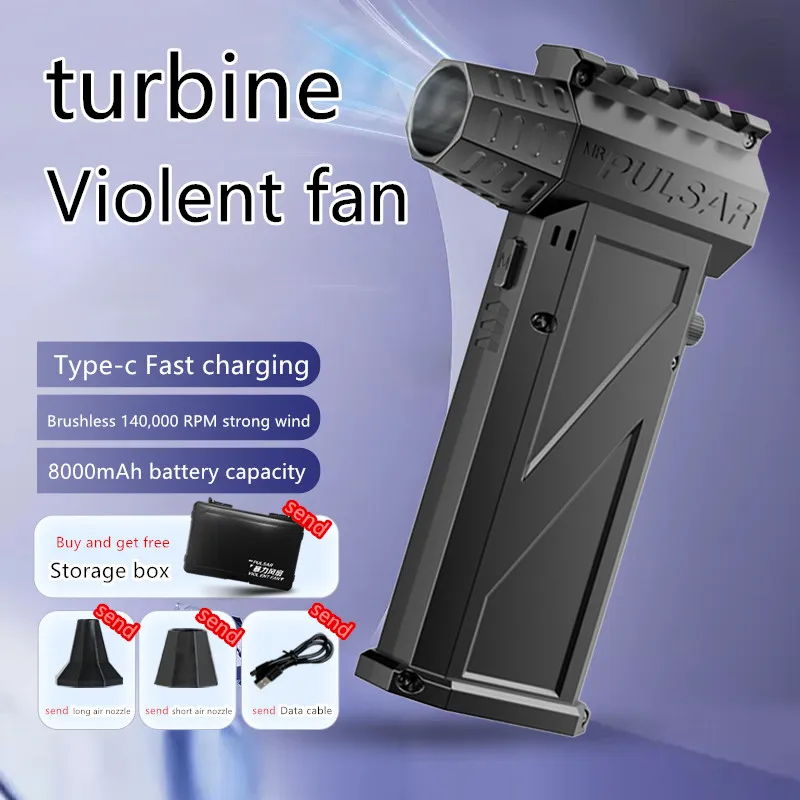 X3Pro 140000RPM Air Blower Handheld Electric Turbo Jet Fan Brushless Motor Violent Blower Wind Speed 53m/s Industrial Duct Fan