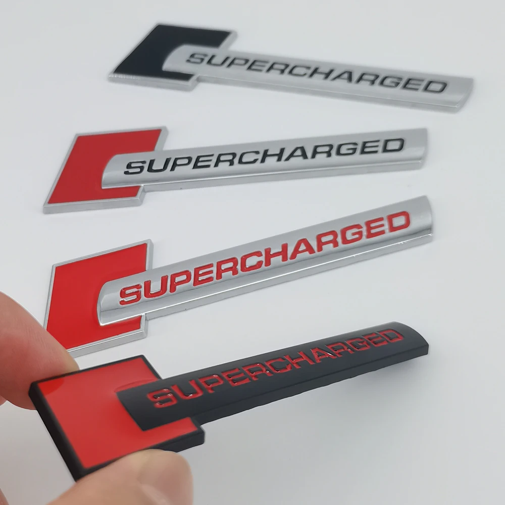 ملصقات السيارات ثلاثية الأبعاد المعادن سوبر شحنها شعار شارة الخلفي الجذع الحاجز ملصق لاصق لامع ورائع لأودي A3 A5 A7 A8 Q3 Q5 Q7 اكسسوارات #6