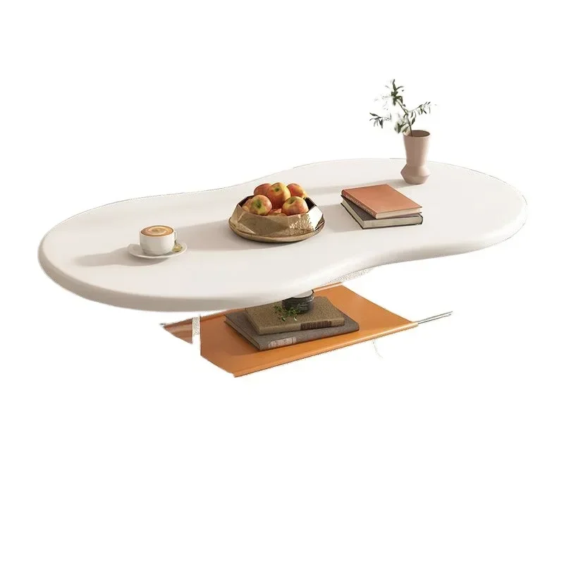 Internet celebrity Nordic cloud acrylic, coffee table home living room cream special-shaped, table simple modern storage