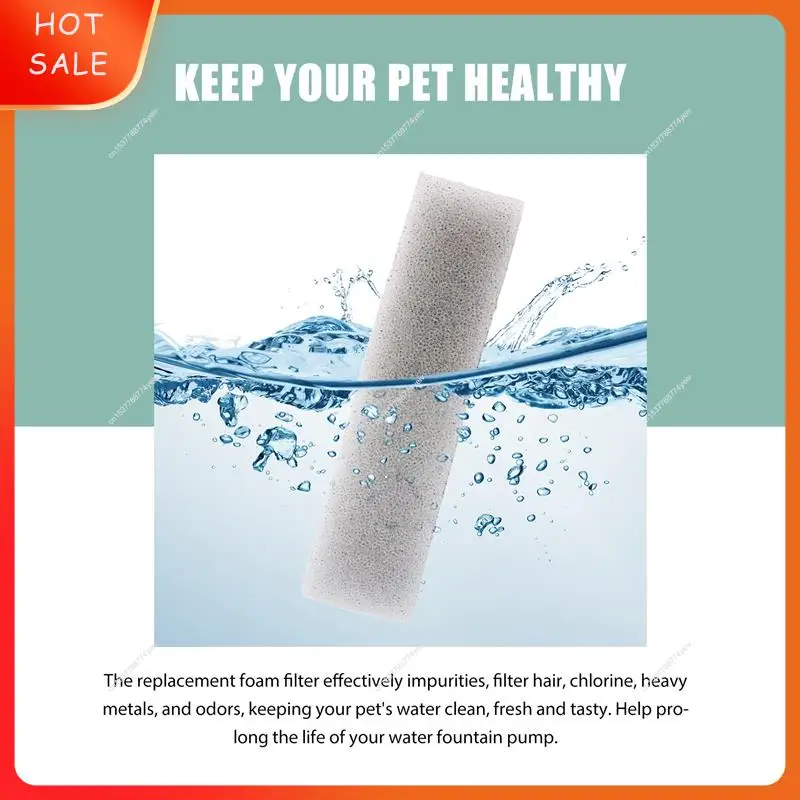 

12 Pack Pet Water Fountain Filter, Cat Dog Water Fountain Replacement Filters Compatible With WF020 Water Fountain A62X