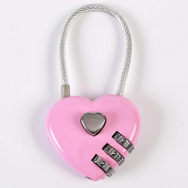 Picture 7: New Mini Version Of Concentric Couple Combination Lock Student Diary Drawer Cabinet Combination Lock Three Password Wire Lock