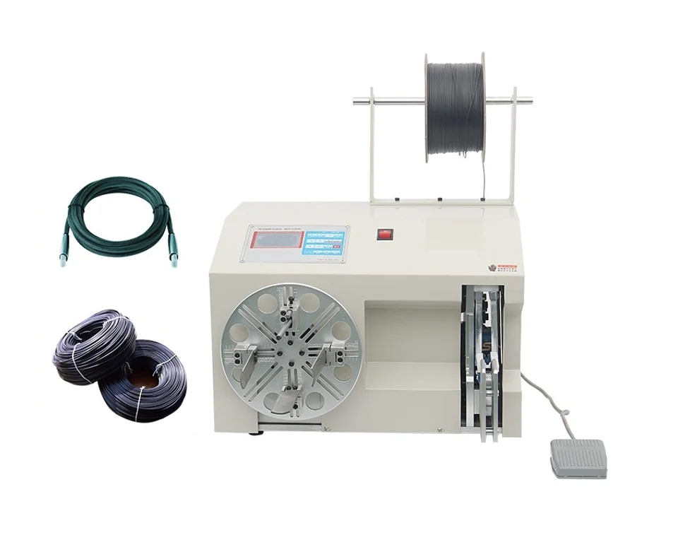 HR-830S Semi Auto Electric Wire Coiling Bundling Machine