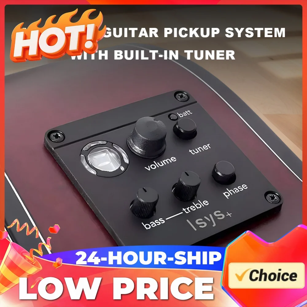 Universal Folk Guitar Pickup EQ Preamp for Fishman ISYS+ Compatible Acoustic Guitar Equalizer Tuner System 2026 New