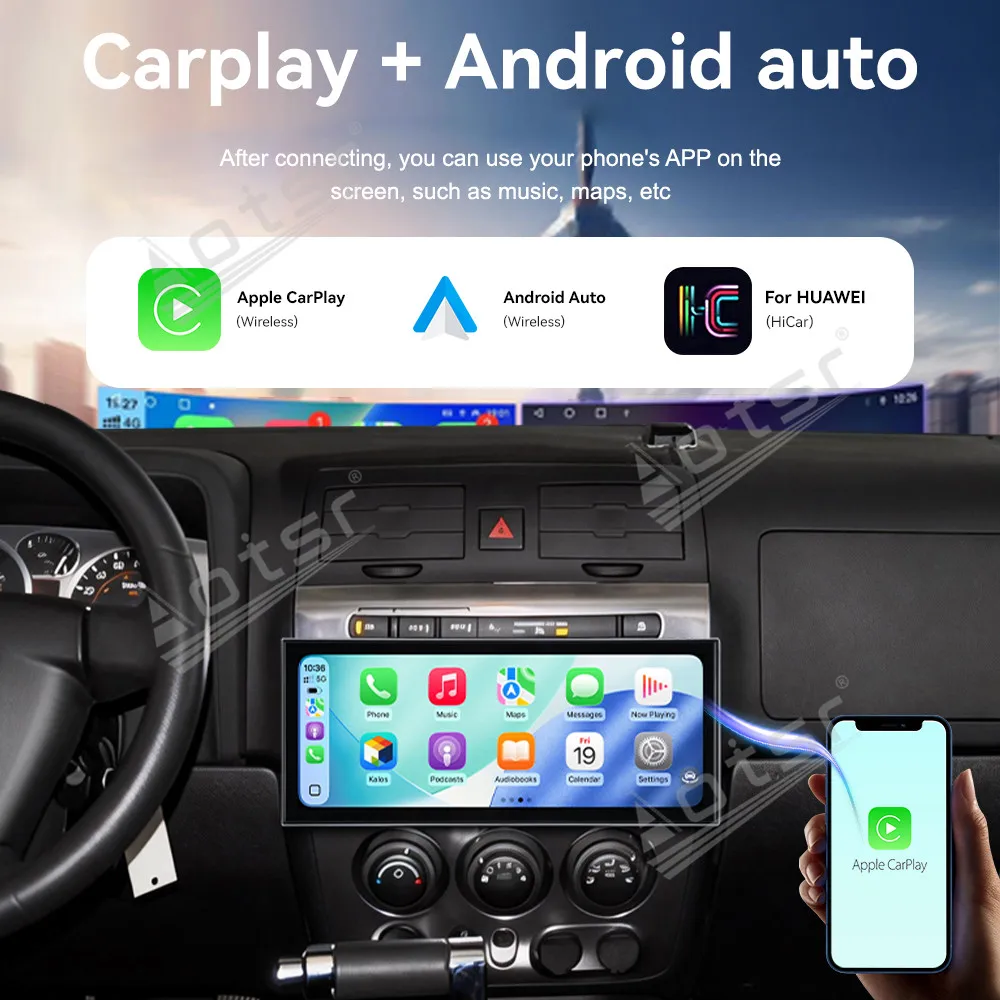 

CarPlay 15.8'' Android 15 для Hummer H3 2005-2010, автомобильные аксессуары, навигация GPS, HD-экран, мультимедийный плеер, головное устройство