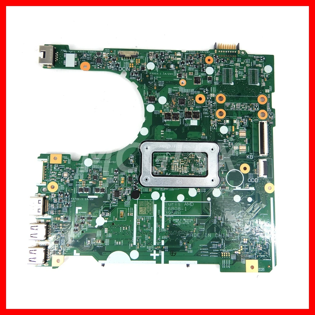 16808-1 Notebook Mainboard For DELL Inspiron 14 3465 15 3565 Laptop Motherboard CN-05V1M4  With A9-9425 CPU 100% Tested OK